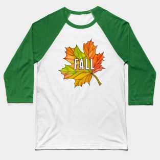 Fall Maple Leaf Baseball T-Shirt